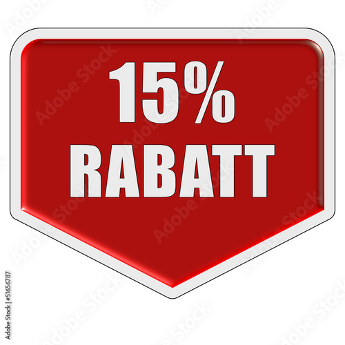 Illustration: Marker rot 15 % RABATT Marker rot 15 % RABATT
