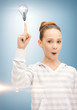 girl with idea