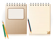 notebook and pencil