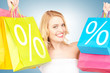 woman with shopping bags