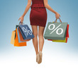Photo: long legs with shopping bags long legs with shopping bags