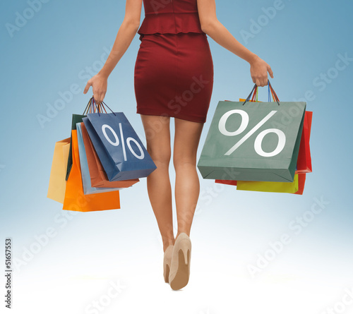 Photo: long legs with shopping bags long legs with shopping bags