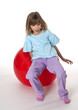 Foto: Mädchen mit Ball Mädchen mit Ball