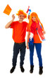 Young couple for kings day in Holland