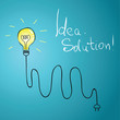 idea bulb with wire