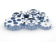 Illustration: gear machinery and titanium concept gear machinery and titanium concept
