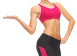 woman trained abs
