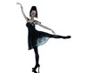Photo: woman fashion black silk summer dress woman fashion black silk summer dress