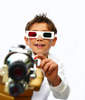 Foto: Kind mit 3D-Brille Kind mit 3D-Brille