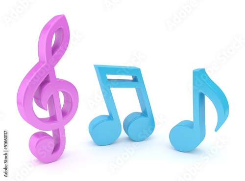 Illustration: Musiknoten Musiknoten
