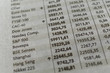 Nasdaq Composite, Dow Jones und andere Indezes in der Zeitung