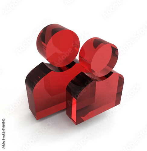 Illustration: Abstract 3D Person Icon | Social Media Abstract 3D Person Icon | Social Media
