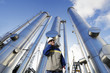 gas worker and pipelines construction