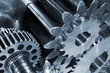 Photo: titanium and steel engineering gears titanium and steel engineering gears