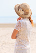 Woman looking into the sea