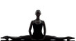 Photo: young woman ballerina ballet dancer stretching warming up young woman ballerina ballet dancer stretching warming up