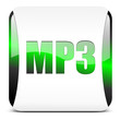 mp3, button glossy green