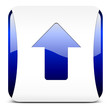 pfeil hoch, button, blau