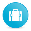 baggage blue circle web glossy icon