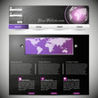 Web site design template, vector.