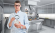 Photo: Food inspection in kitchen Food inspection in kitchen