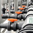 Large industrial boiler room