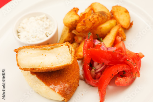 Photo: Fried cheese Fried cheese