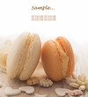 macaroons with place for the text