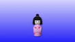 Vídeo: cartoon japanese woman think. Comics dialog box. Blue cartoon japanese woman think. Comics dialog box. Blue