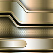 Abstract background, metallic banners
