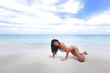 Sexy woman lying on the beach