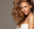Fashion photo of blonde beauty with natural make-up