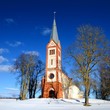 old Lutheran church in Krimulda, Latvia