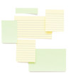 Photo: Post it papers isolated over background Post it papers isolated over background