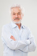 Handsome elderly man with beard