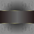 Abstract background with gold banner