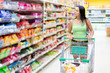 Woman  in the supermarket