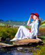 Young woman looking