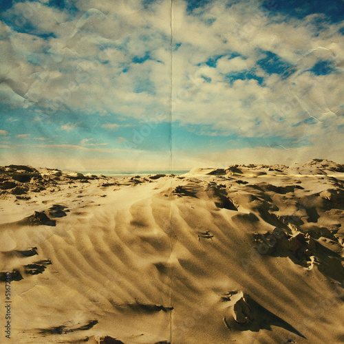 Photo: paper sandy beach paper sandy beach