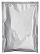 silver aluminum bag package food template