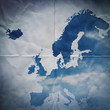 Foto: paper europe map paper europe map