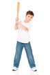 Boy with baseball bat