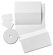 Photo: leaflet letter business card white blank paper template leaflet letter business card white blank paper template
