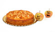 Photo: Funny apples with apple pie Funny apples with apple pie