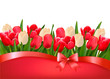 Holiday Background With Bouque...