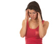 woman with a headache