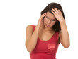 woman with a headache