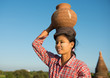 Portrait of Asian traditional female farmer