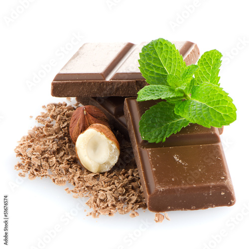 Photo: Chocolate Bar with hazelnuts Chocolate Bar with hazelnuts