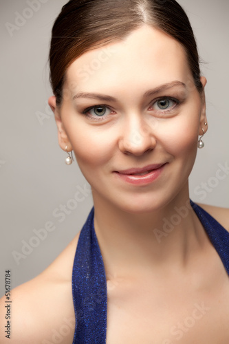 Photo: Front portrait of the woman Front portrait of the woman